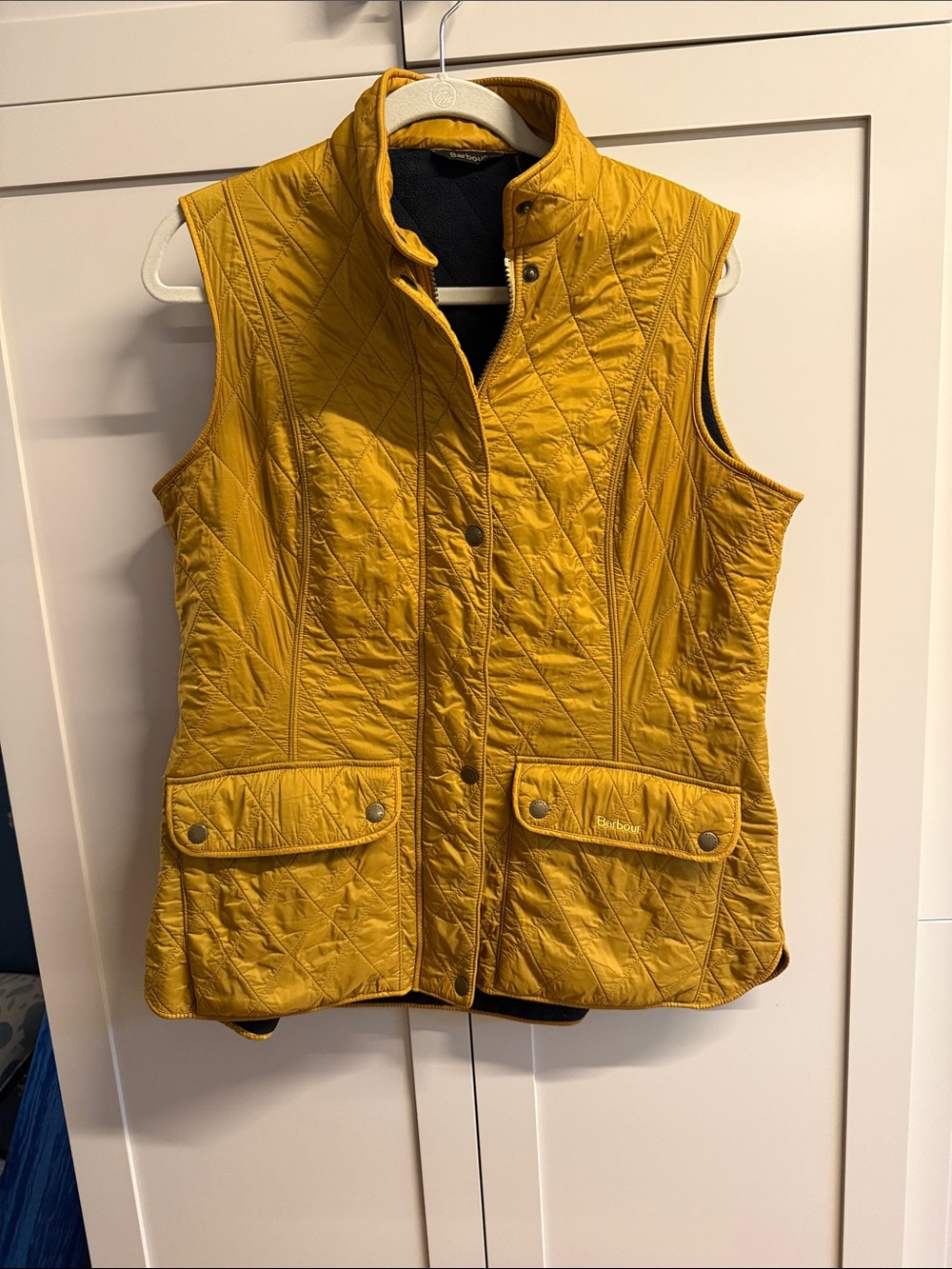 Barbour Quilted Vest in Marigold
